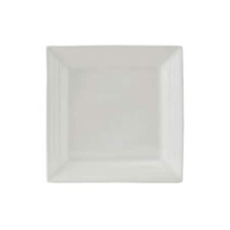 Vitrified China Square Plate Porcelain White - 8.5 In. - 1 Dozen